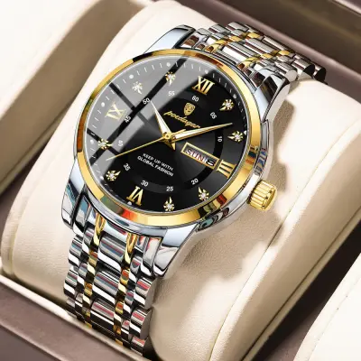 Poedagar-936-Fashion-Stainless-Steel-Analog-Wrist-Watch-For-Men-silver-black